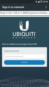 The Guest Portal on a Smartphone